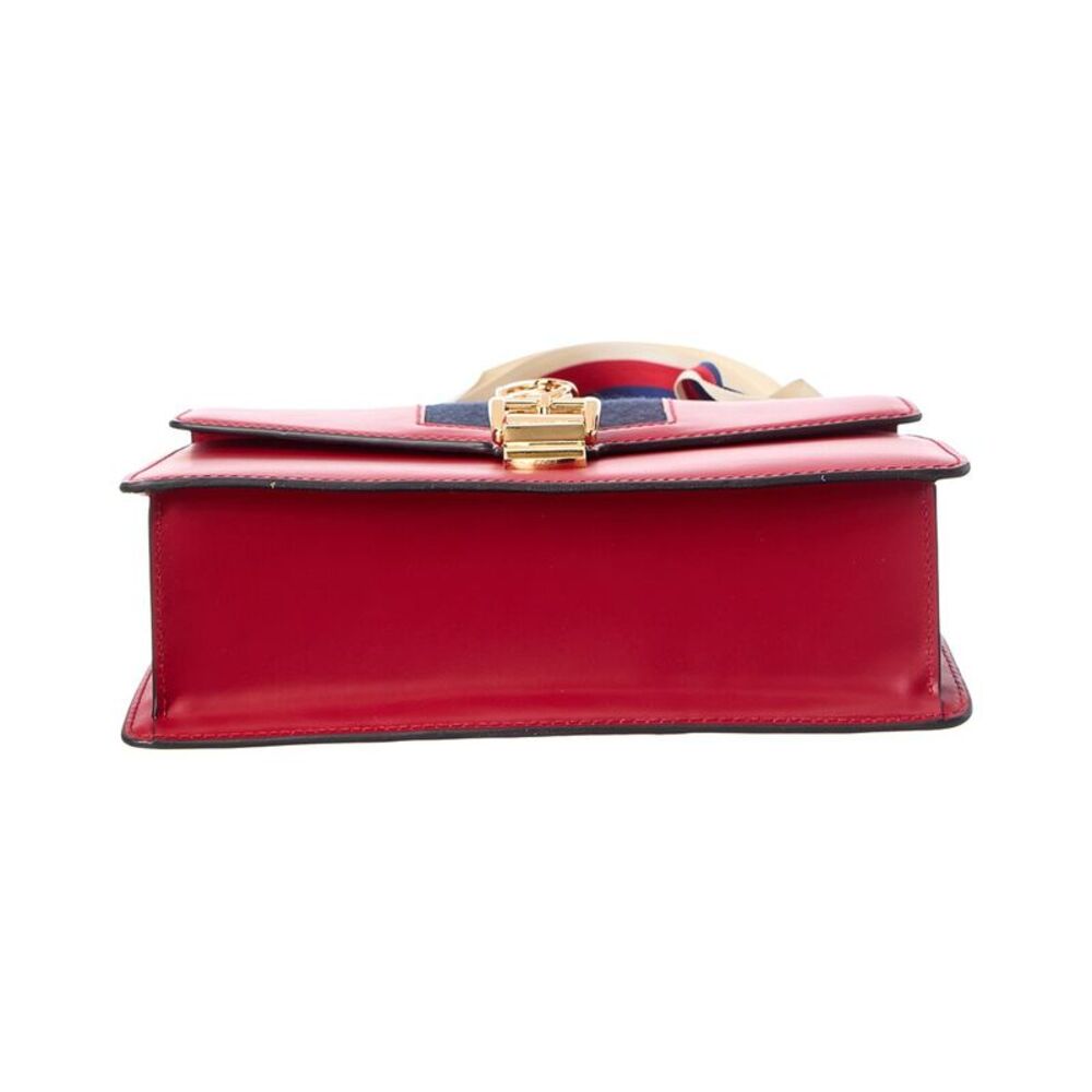 Gucci Hibiscus Calf Leather Small Sylvie Shoulder Bag (Authentic Pre-Loved) - Picture 3 of 4